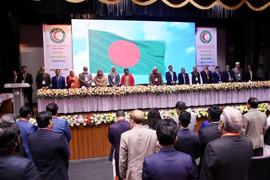 The 51st Annual General Meeting of the Bangladesh Red Crescent Society. Source: BPE